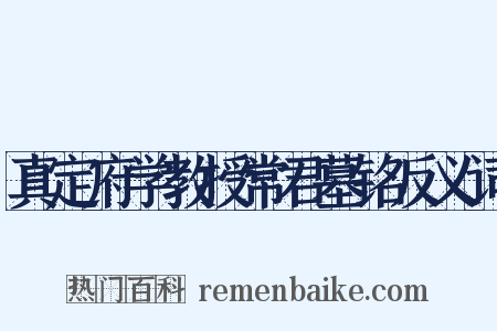 真定府学教授常君墓铭反义词是什么意思的图片